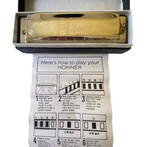 Vintage GLH: Great Little Harp Hohner Harmonica in Original Box - Picture 13 of 14